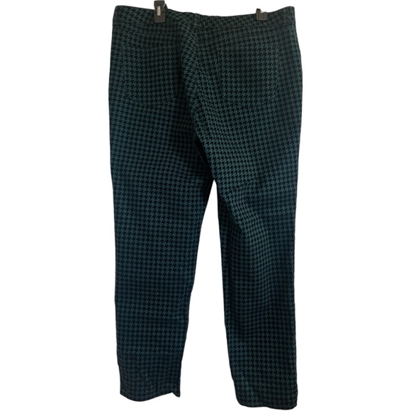 Charter Club Houndstooth pants size 18. Green and black stretch holidays - Picture 3 of 7